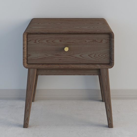 Modern Low-Poly Nightstand 3D model