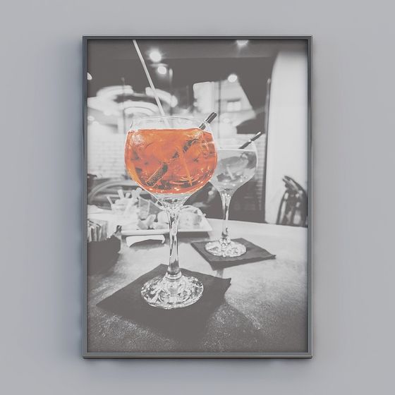 Captivating Bar Drink Scene 3D model