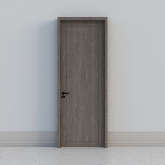 Sleek Minimalist Interior Door 3D model