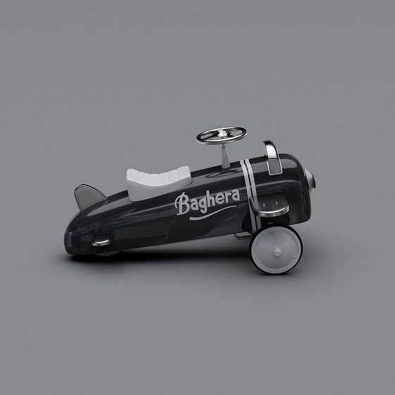 Baghera Retro Toy Car 3D model for Creative Projects