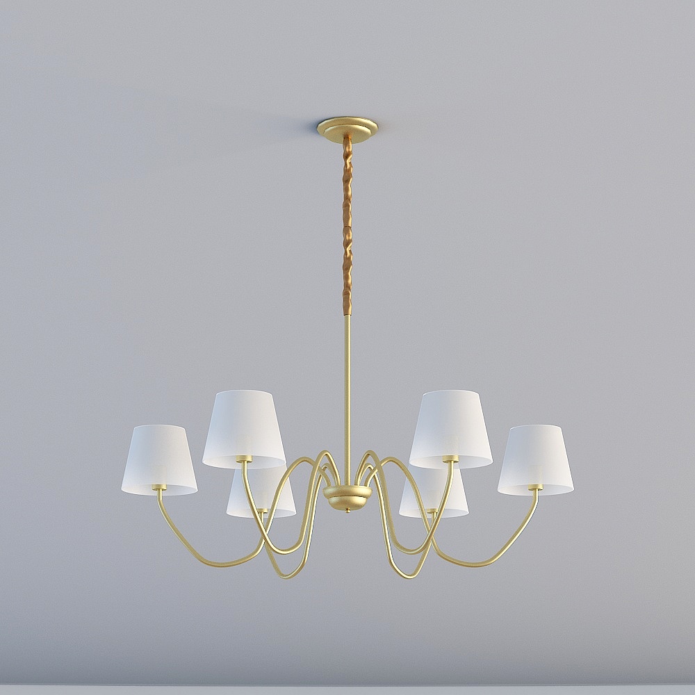 Elegant Chandelier 3D model for Modern Interiors