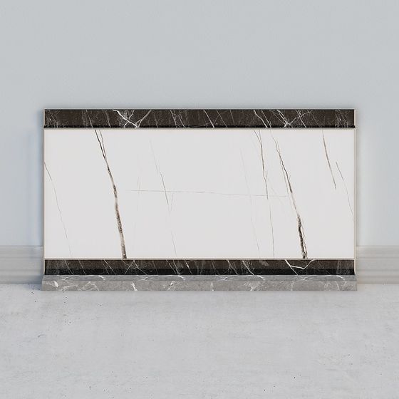 Marble-Frame TV Cabinet 3D model