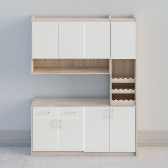 Urban Corner Storage Cabinet 3D model