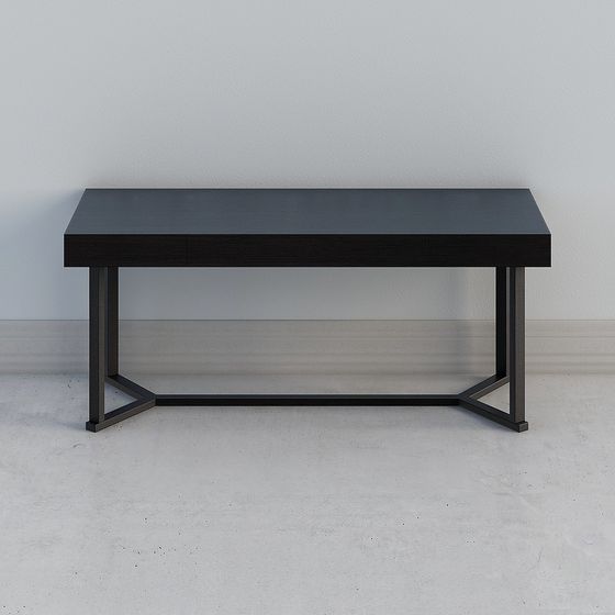 Industrial Style Office Desk 3D model