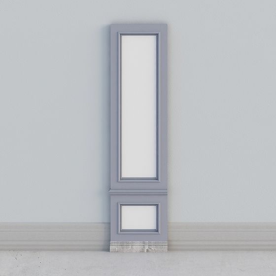 Elegant Low-Polygon Door Frame 3D Model
