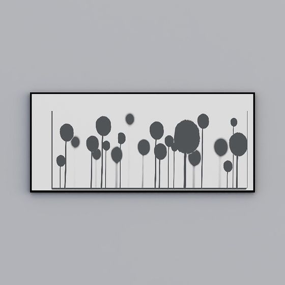 Abstract Garden 3D Model Art