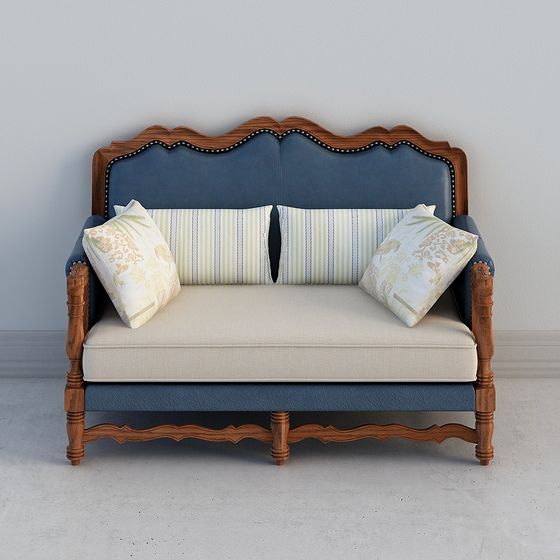 Unique Retro Sofa 3D Model for Modern Design