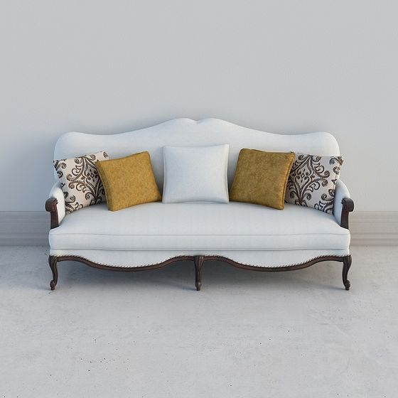 Vintage Elegance Sofa 3D model