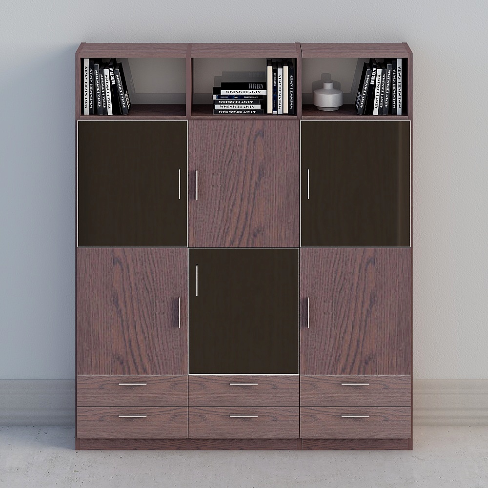 Three-door bookcase c 013