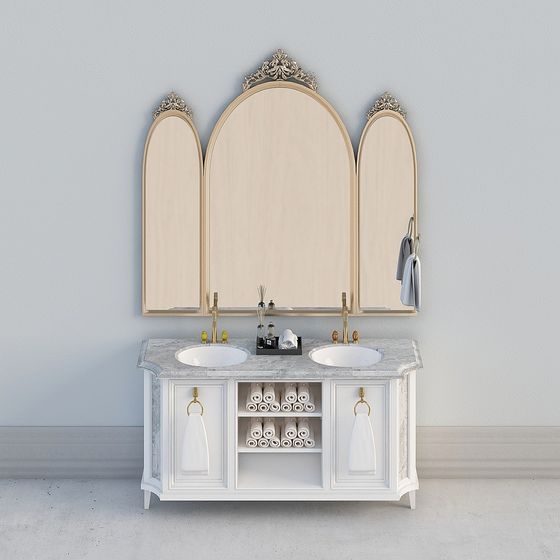 Grand Bathroom Vanity 3D model