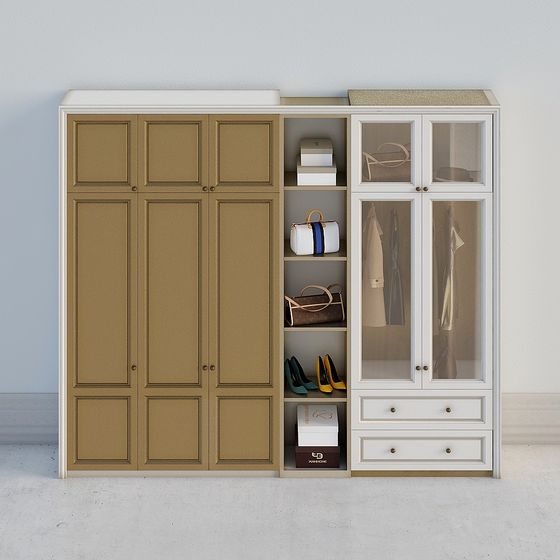 Minimalist Wardrobe 3D model