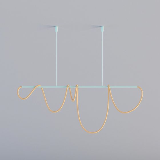 Streamlined Pendant Lamp 3D model