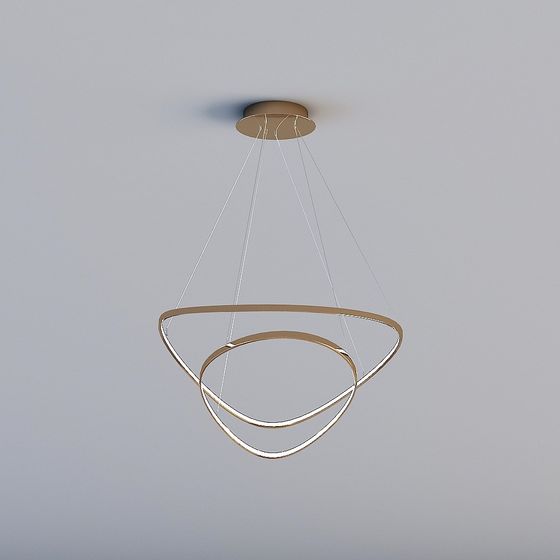 Suspended Halo Chandelier 3D model