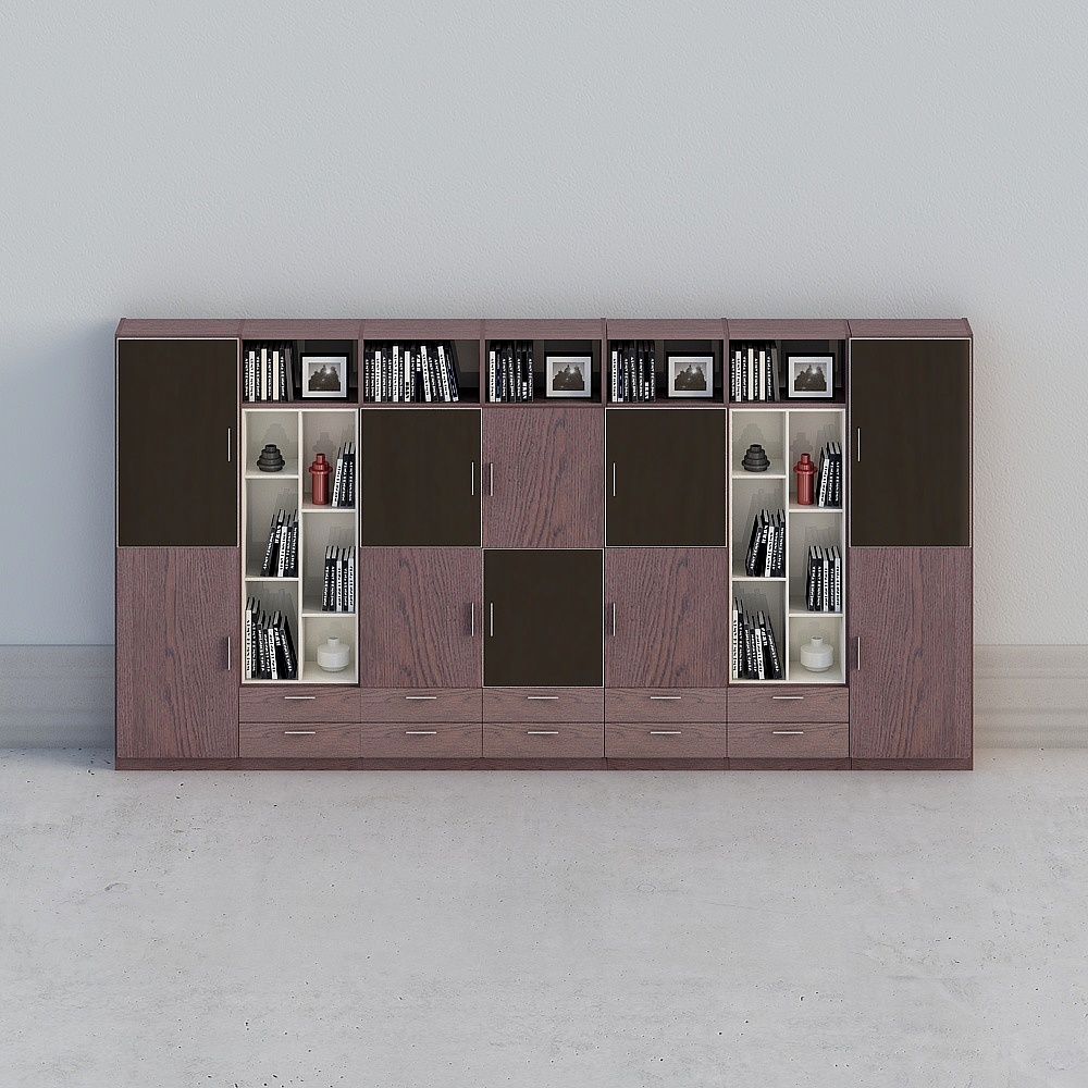 Six-door half bookcase M 015