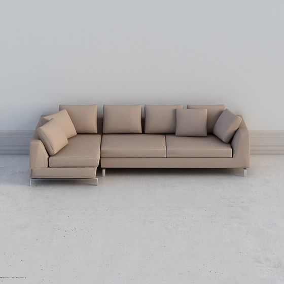 Modern Minimalist 3D Sofa Model