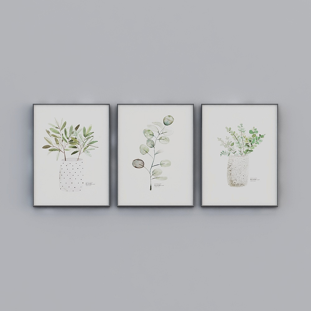 영광스러운 좋은 그림-L-단순 현대-8268-s-8269-s-8270-s-식물 꽃 장식 그림