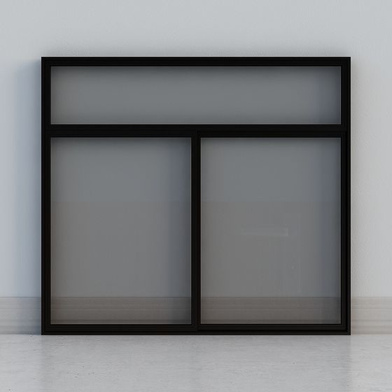 Sleek Black Sliding Window for Contemporary Homes
