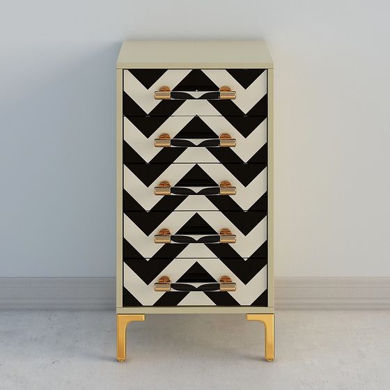 Geometric Charm Cabinet 3D model