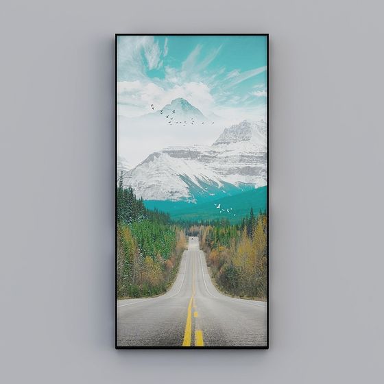 Snow Mountain Road 3D model