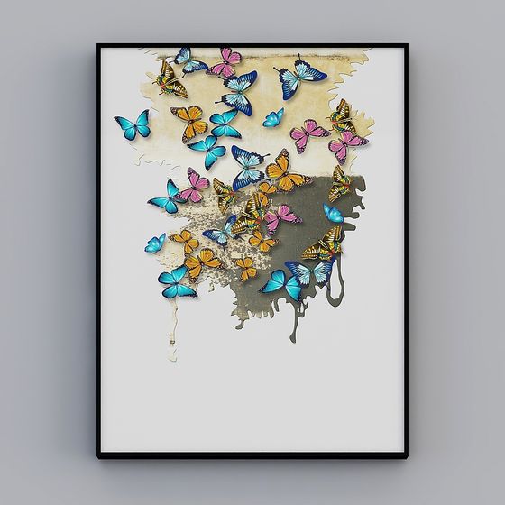 Butterfly Dance 3D Model for Creative Projects