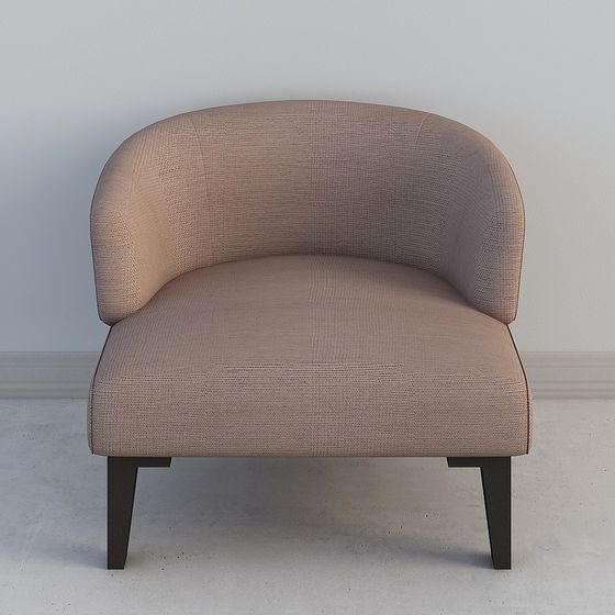 Cozy Curve Chair 3D model