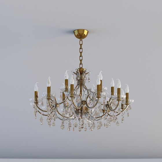 Elegant Classic Chandelier 3D model