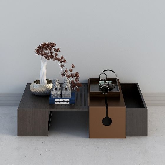 Minimalist Teahouse Corner 3D Model