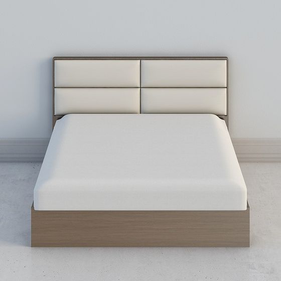Modern Minimalist Bed Frame 3D model