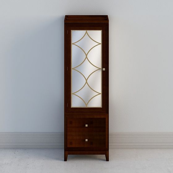 Vintage Display Cabinet 3D model