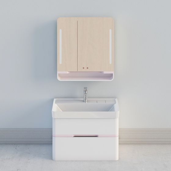 Minimalist Bathroom Cabinet 3D model