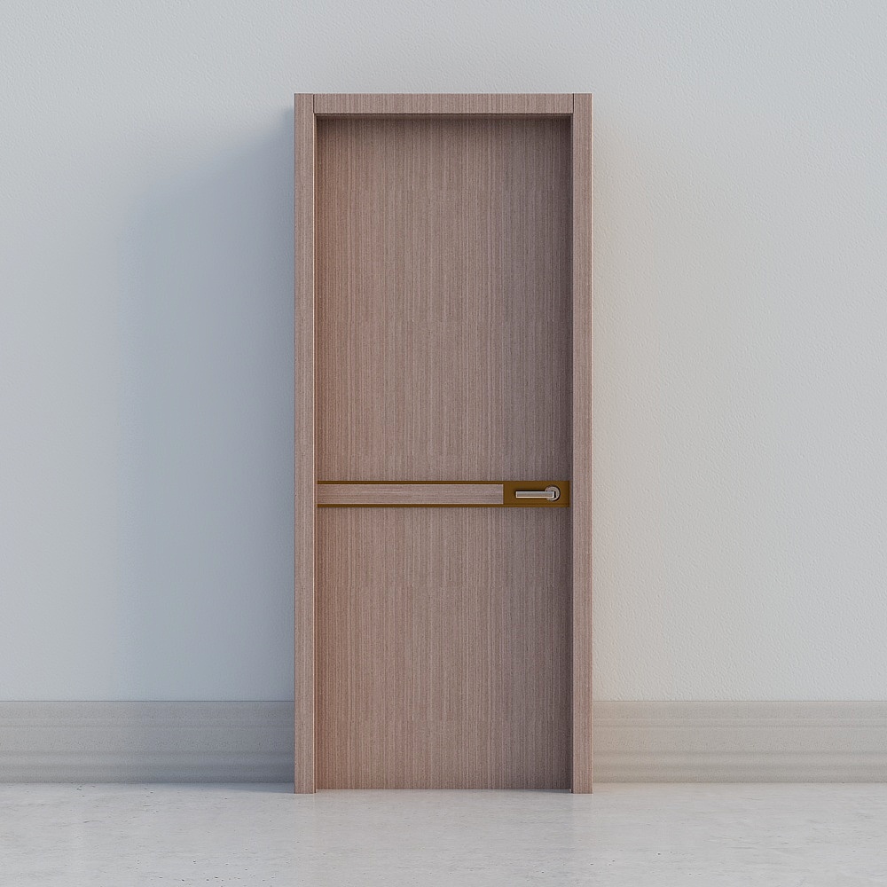 Stylish Low-Poly High-Detail Door 3D model