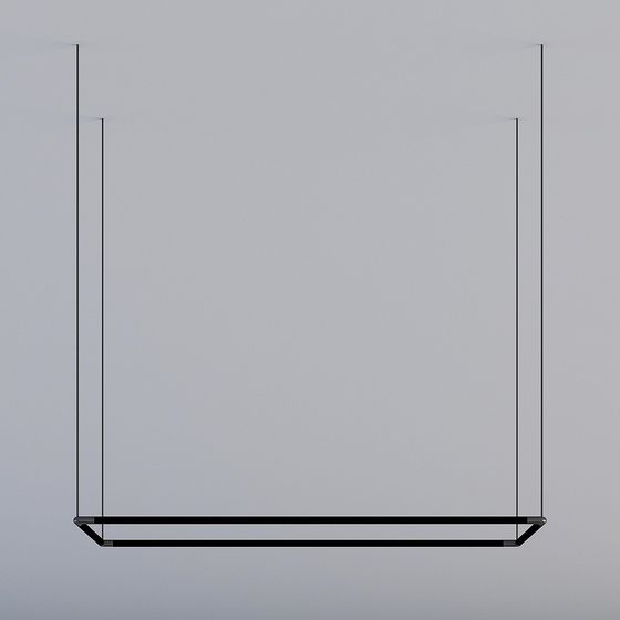 Suspended Rectangle 3D model for Modern Aesthetics