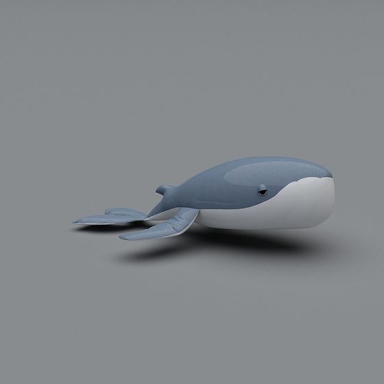 Low Poly Whale 3D Model for Creative Projects