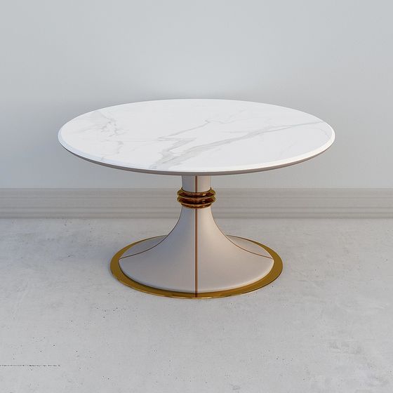 Elegant Round Table 3D model for Modern Spaces