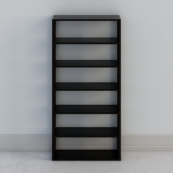 M52-タイタイ 本棚-220-スター ブラック