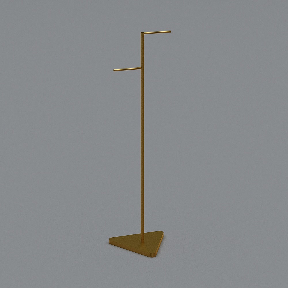 Stylish Gold Hanger 3D model for Modern Design
