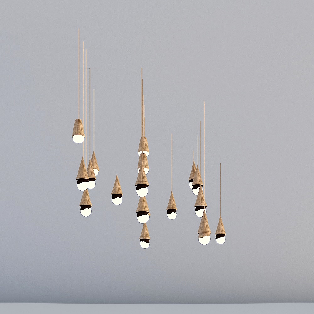 Bamboo Shadow Lamp 3D model