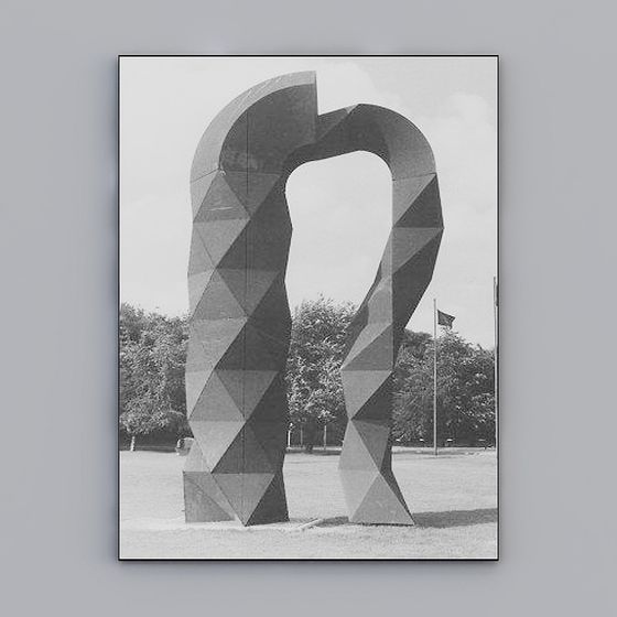 Abstract Bridge 3D Model Sculpture