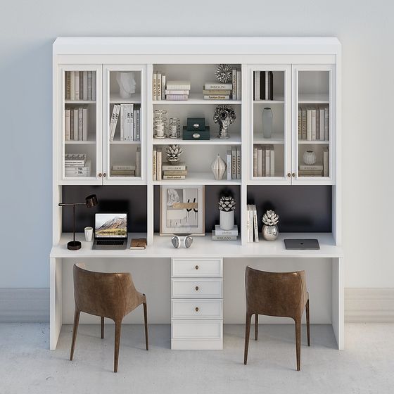 Scandinavian Desk Sets,Desk & Chair Sets,Earth color