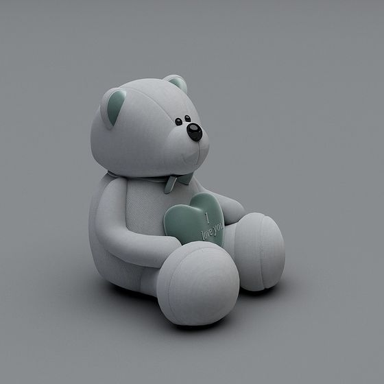Heartfelt Bear 3D model