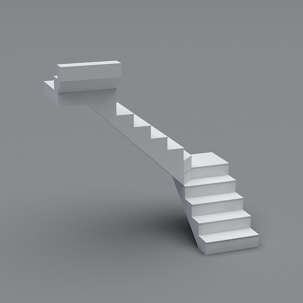 手すりのない階段