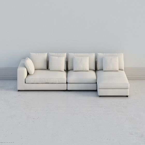 Urban Comfort Sofa 3D Model