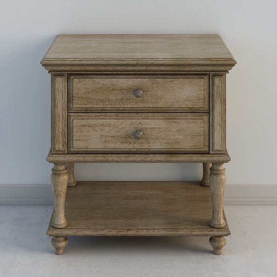 Vintage Nightstand 3D model for Modern Interiors