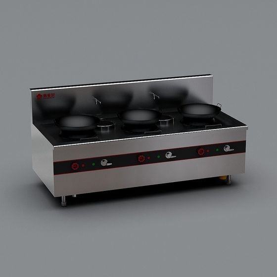 Stylish Gas Stove 3D model for Modern Kitchens