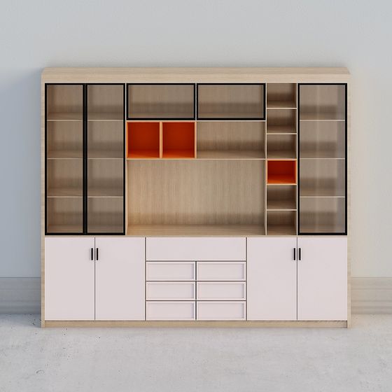 Urban City Bookshelf 3D model