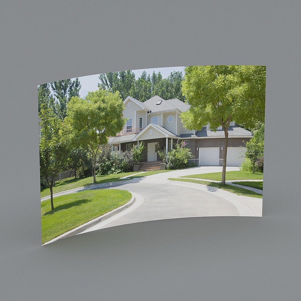 Charming Suburban Residential 3D Model