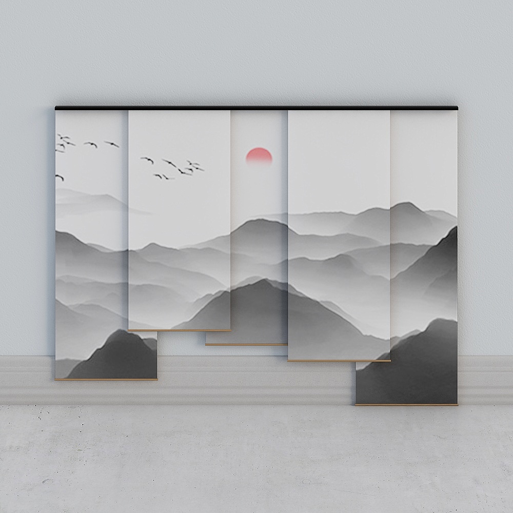 Neo-Chinese curtains