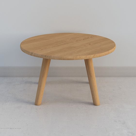 Stylish Round Table 3D model for Modern Interiors