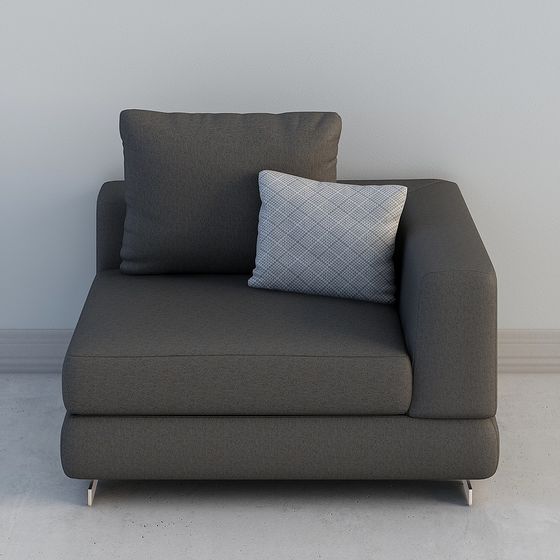 Modern Low-Polygons 3D Sofa Model