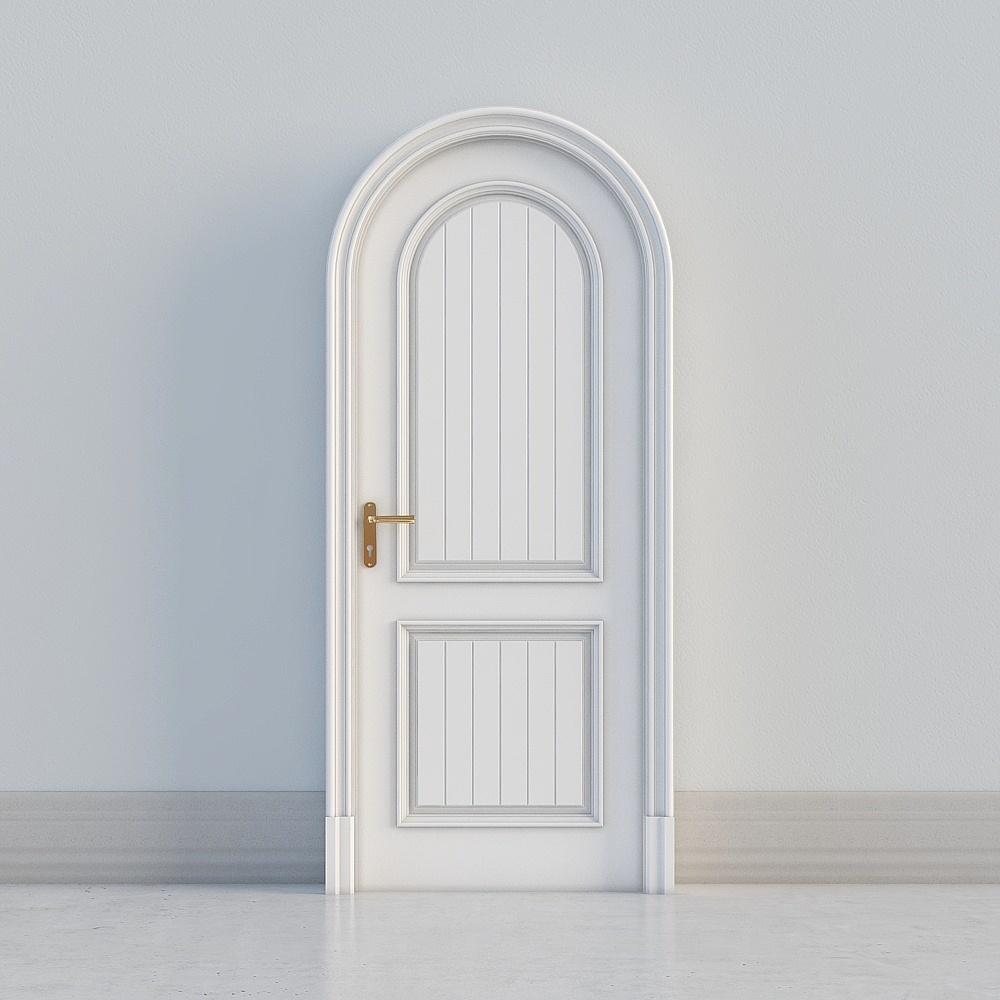 Cửa vòm trắng cổ điển